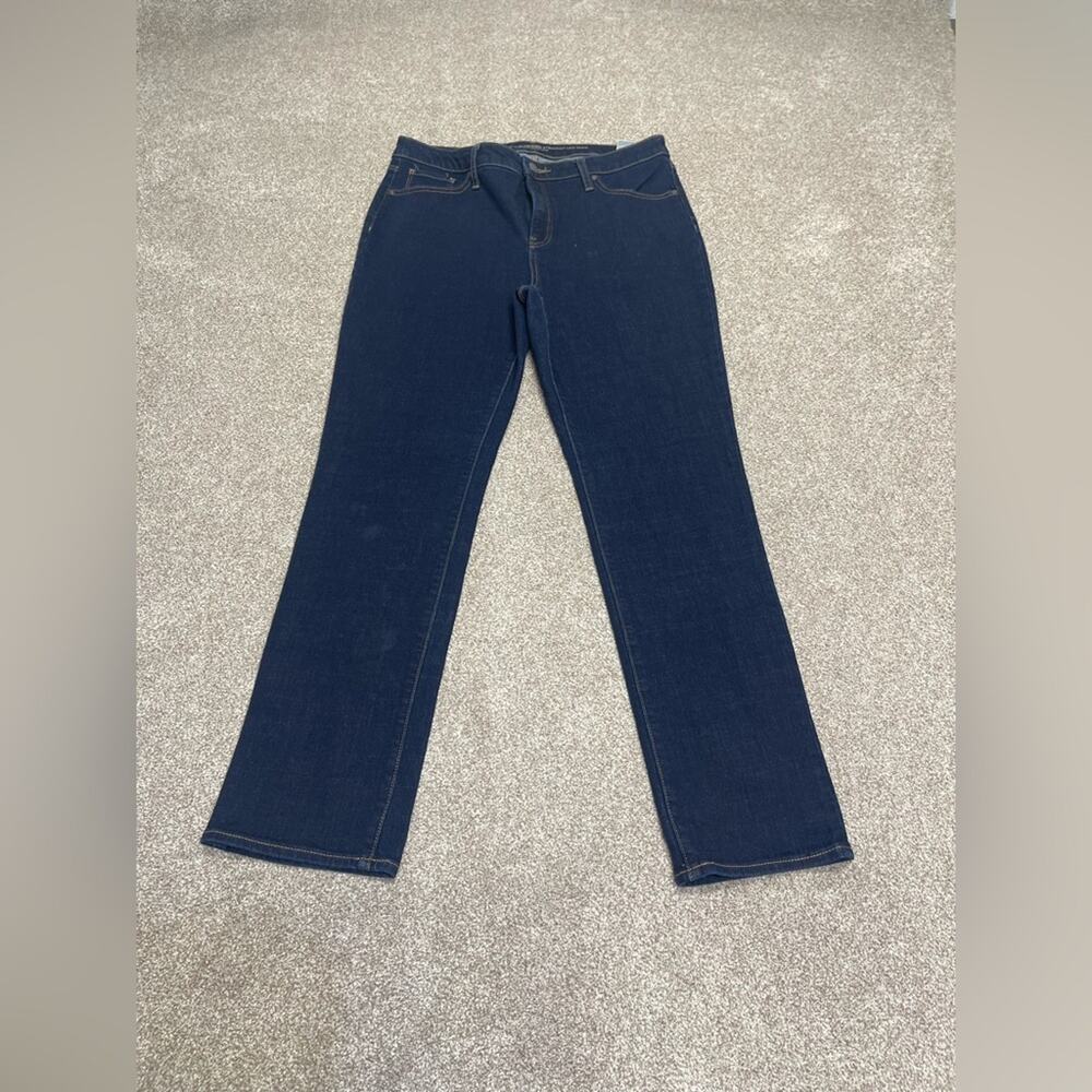premium petite Chicos so slimming girlfriend straight leg high rise jeans 10R - Picture 2 of 14